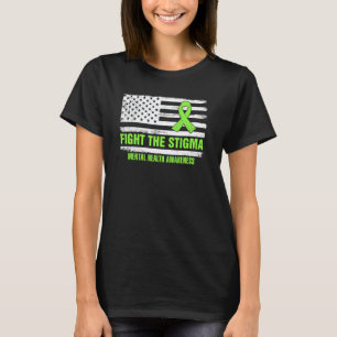 Camiseta Combater Estigma Mês de Conscientização sobre Saúd