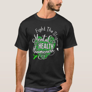 Camiseta Combater O Estigma Conscientização da Saúde Mental