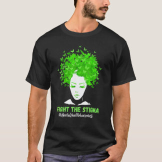 Camiseta Combater O Estigma  Conscientização Sobre Saúde Me