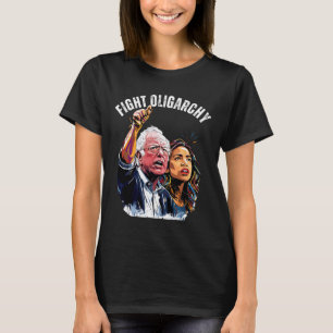 Camiseta Combater Oligarchy Bernie Sanders E A Liberdade Ao