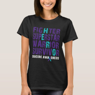 Camiseta Combater Sobrevivência Suicida Sensibilização para