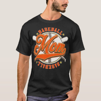 Camiseta Combinação da Família Baseball Mãe