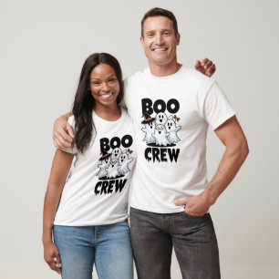 Camiseta Combinação da Família Boo Crew Halloween