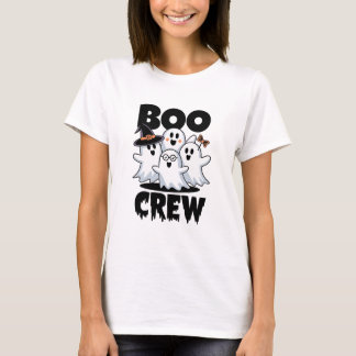 Camiseta Combinação da Família Boo Crew Halloween
