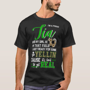 Camiseta Combinação da Família do Futebol Tia Orgulhosa