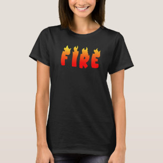 Camiseta Combinação da Família do Halloween com Fogos e Cos