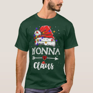 Camiseta Combinação da Família Pajama Light de Natal Nonna