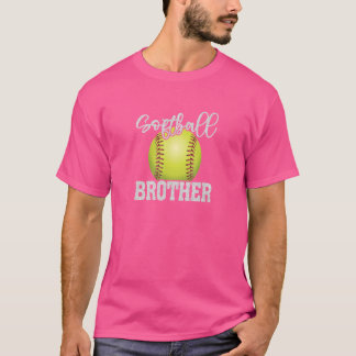 Camiseta Combinação da Família Softball Vintage do Irmão So