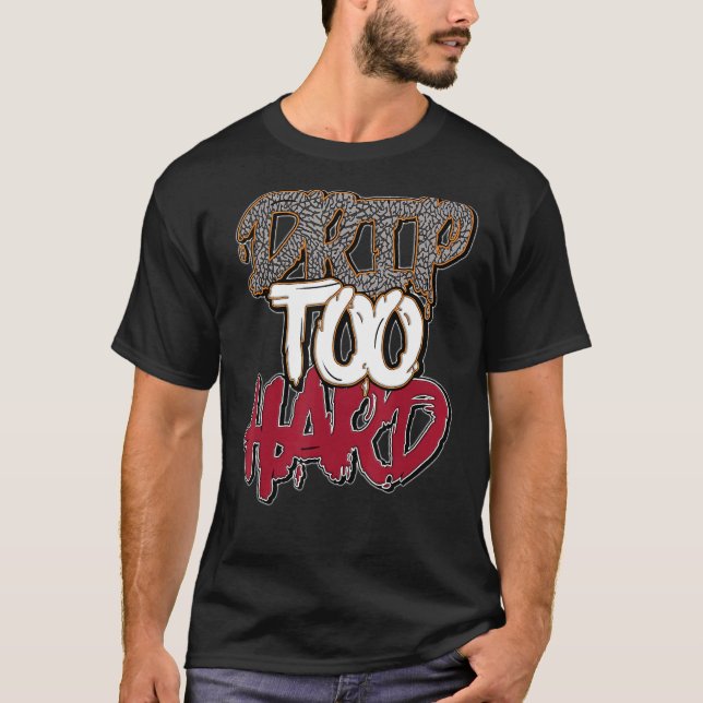 Camiseta Combinação de 3s Vermelhos Retro-Cardinais com Uni (Frente)