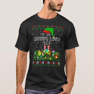 Camiseta Combinação de família feia Eu sou o Natal dos Cama