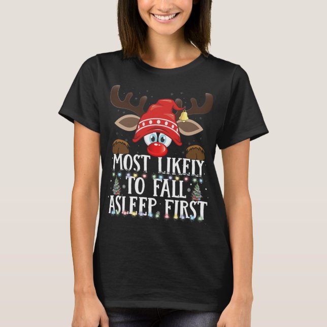 Camiseta Combinação de Natal Mais Provável Para Cair No Son (Frente)