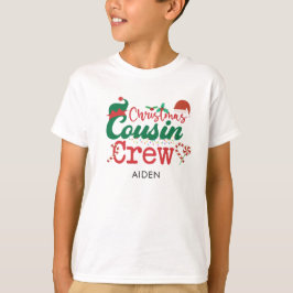 Camiseta Combinação do Elf da Tripulação de Natal