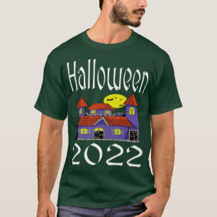 Camiseta Combinação do Halloween 2022 Grupo Familiar Engraç