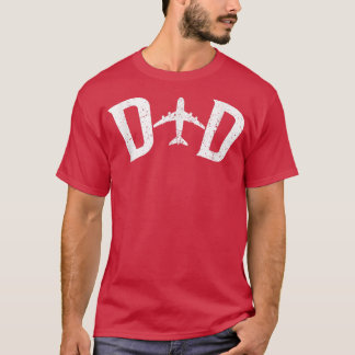 Camiseta Combinação Pai da Família de Casais de Avião do Pi