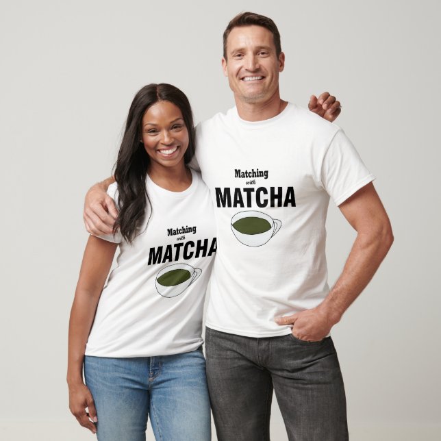 Camiseta Combinando Com Matcha Chá Verde (Unissex)