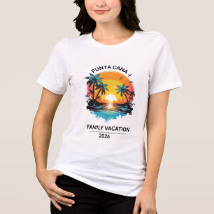 Camiseta Combinando para Férias em Família em Punt