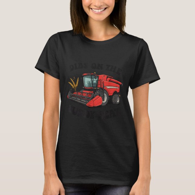 Camiseta Combine Harvester Dibs On The Buddy Seat Kids Todd (Frente)