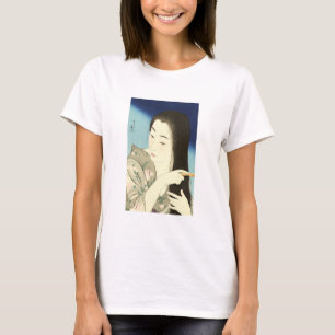 Camiseta Combing Her Hair (Bela Mulher Asiática) (Kotondo)