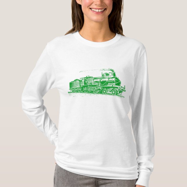 Camiseta Comboio 03 - Verde-Grama (Frente)