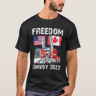 Camiseta Comboio 2022, Canadá e Amrica Freedom Trucker Chee