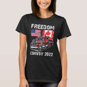 Camiseta Comboio 2022, Canadá e Amrica Freedom Trucker Chee