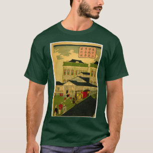 Camiseta Comboio A Vapor Ikkei Passando Por Shiodama Tokyo