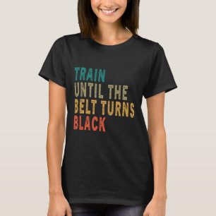 Camiseta Comboio Até Que O Cinturão Torne Tae Vintage Negro
