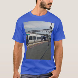 Camiseta Comboio azul e branco