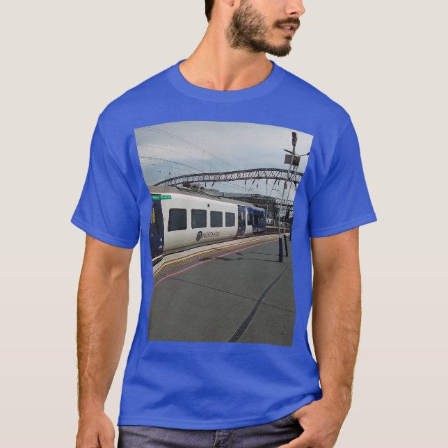 Camiseta Comboio azul e branco (Frente)