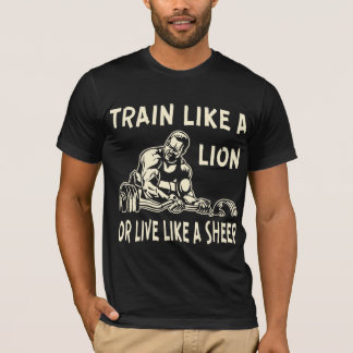 Camiseta Comboio Como Um Leão Ou Viver Como Um Ovelino #