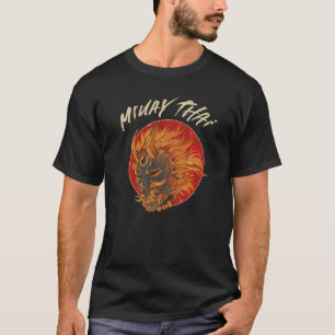 Camiseta Comboio Como Uma Besta Muay Thai Boxando Oni Mask