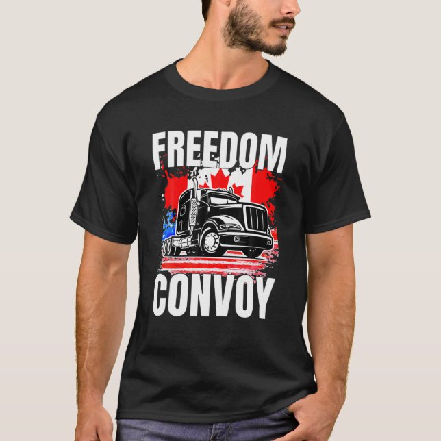 Camiseta Comboio Da Liberdade 2022 Em Apoio Ao Mandato Dos  (Frente)