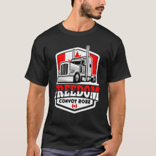 Camiseta Comboio da Liberdade de Bandeira do Canadá 2022