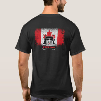 Camiseta Comboio da Liberdade para Caminhoneiros do Canadá