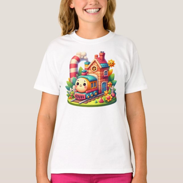 Camiseta Comboio de brinquedo para bebê-68959 (Frente)