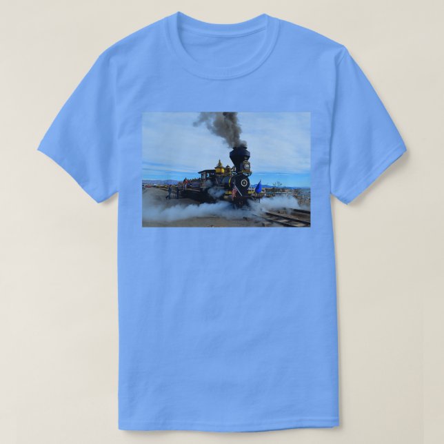 Camiseta Comboio do motor a vapor (Frente do Design)