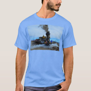 Camiseta Comboio do motor a vapor