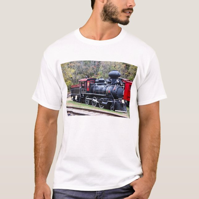 Camiseta Comboio do motor de carvão (Frente)