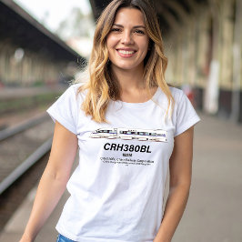 Camiseta Comboio elétrico de alta velocidade na China, CRH3