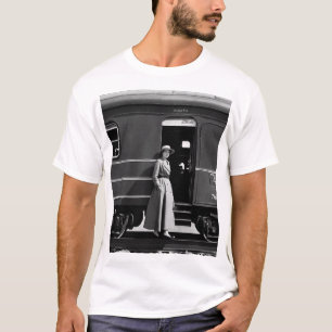 Camiseta Comboio em estilo. Fotografar com visão