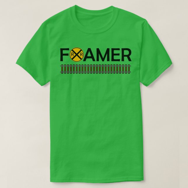 Camiseta Comboio-Ferro Observando Foamer (Frente do Design)