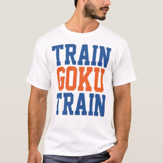Camiseta Comboio Goku Train - Dragão Ball Z estilo WWE mash