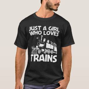 Camiseta Comboio legal Para Meninas Crianças Comboio Locomo