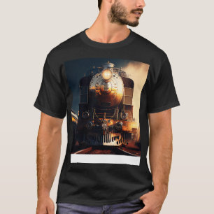 Camiseta Comboio Locomotivo Caminho de ferro Caminho de Fer