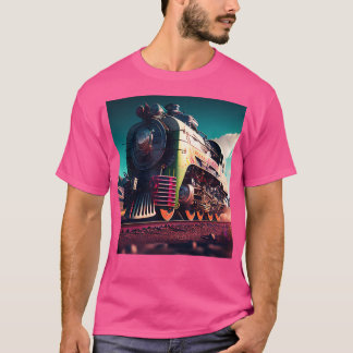 Camiseta Comboio Locomotivo Caminho de ferro Caminho de Fer