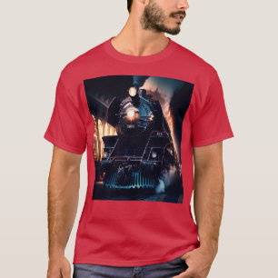 Camiseta Comboio Locomotivo Caminho de ferro Caminho de Fer