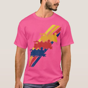 Camiseta Comboio-Modelo da Locomotiva do Comboio