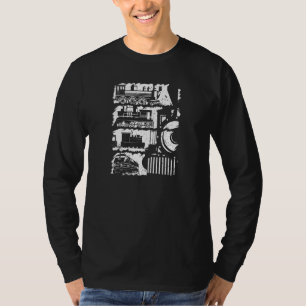 Camiseta Comboio-Modelo Locomotivas Ferroviárias