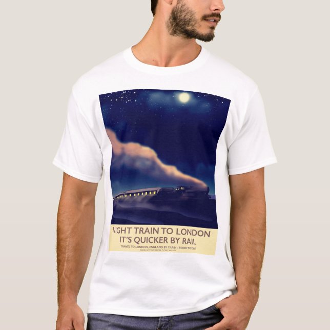 Camiseta Comboio Noturno Para Londres. (Frente)