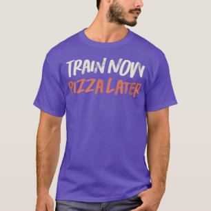 Camiseta Comboio Retro Engraçado Colorido Agora Pizza Mais 